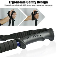 Pair Trekking Hiking Poles Walking Sticks Anti-Shock Collapsible Alpenstock Grip