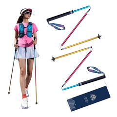 Trekking Poles -2 Ultralight Collapsible Carbon Fiber Hiking Poles with Anti-…