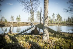 Helikon Tex Supertarp Camping Camouflage US Woodland Camouflage 3×3 M
