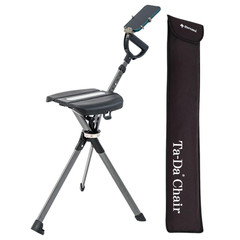 NEW STEP2GOLD Ta-Da Chair Series 2 PRO Portable Walking Stick Cane w/ Seat Black