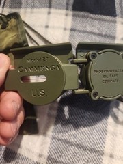 CAMMENGA LENSATIC MILITARY COMPASS New PHOSPHORESCENT MODEL 27 OD Green