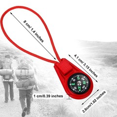 36 Pack MultiColor Mini Survival Compass for Outdoor Camping Hiking Flu…