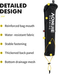 Trekking Pole Storage Bag, Waterproof Hiking Pole Carry Bag with Drain Hole