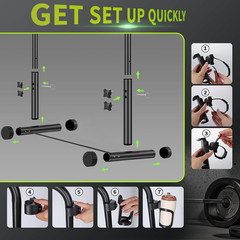 Walking Pad Handle Bar Only, Walking Pad Handle Bar with Phone Holder and Cup Ho