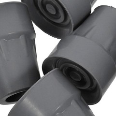 4 Pieces Trekking Pole Rubber Tips Replacement Crutch Pads For 22 mm Poles