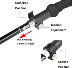 Heavy-Duty Ultralight Hiking Pole with Quick Lock System