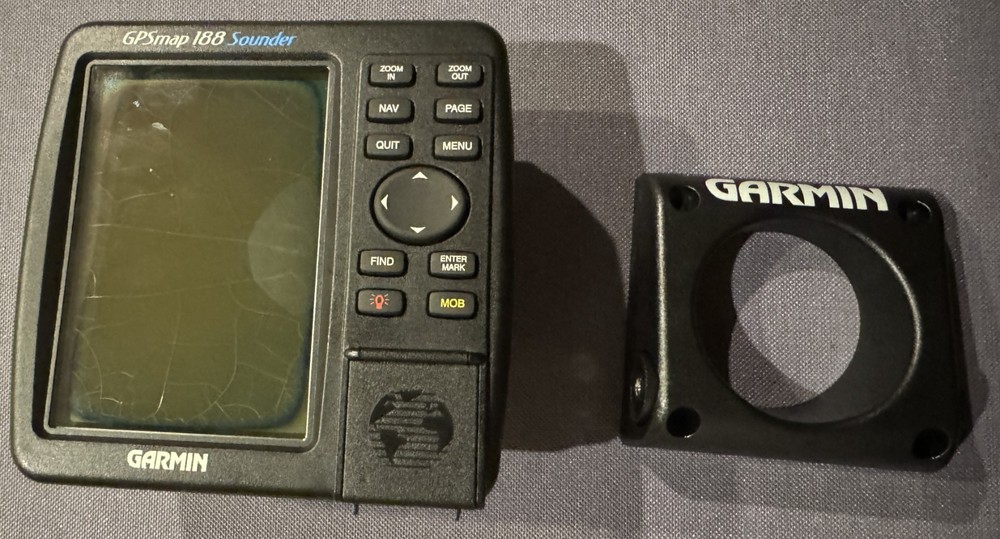 GARMIN GPSMAP 188 SOUNDER GPS CHART PLOTTER FISHFINDER DISPLAY PARTS or REPAIR