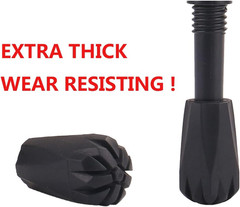 Trekking Pole Accessories Extra Thick and Wear Resisting Rubber Tips Snow Suppor