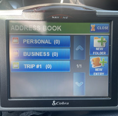 Cobra GPSM5000 NAV One 5000 Portable Navigation GPS Navigator Used