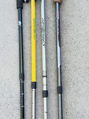 Lot of 4 Individual Trekking Poles – Coleman – Eddie Bauer – New Balance