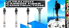 Carbon Fiber Trekking Poles Ultra Lightweight Hiking Poles Walking Sticks with