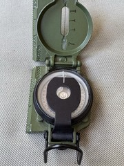 Cammenga Official US Military Tritium Lensatic Compass and Drab Green Case