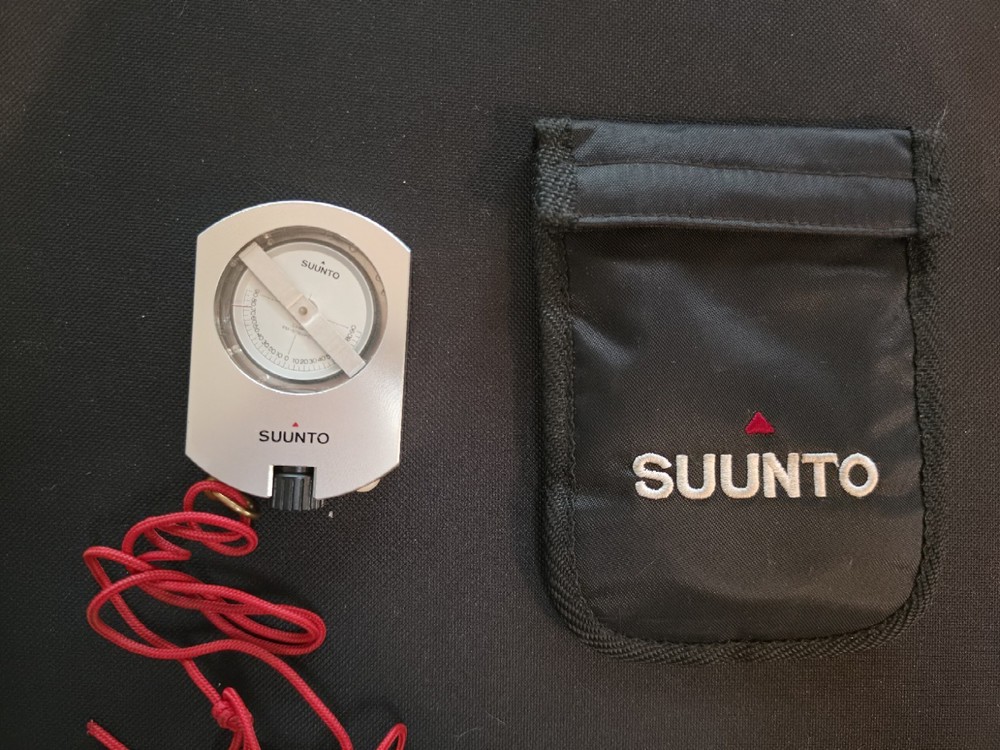 Suunto PM-5/360 PC Clinometer Height Meter w/ Case & Lanyard Finland