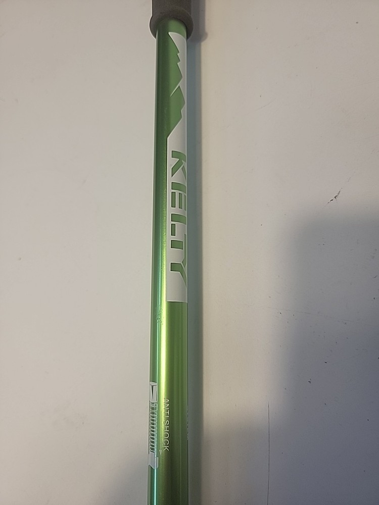 Kelty Walking Stick With Anti Shock System Up 135 Cm With Wrist Strap Green