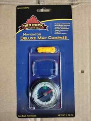 Map Compass Red Rock Deluxe Map Compass Magnifier Lanyard Brand New 455MP2
