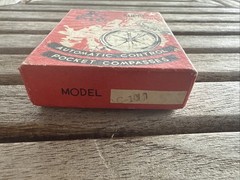 Vintage Japan PIC # C107 Super Automatic Control Pocket Compass w/Original Box
