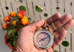 Gift for Grandson Brass Compass Engraved Quote | Memory Present to My Grandso…