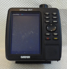 GARMIN GPSMAP 182C MARINE CHART PLOTTER FISHFINDER GPS w PWR MOUNT COVER ANTENNA