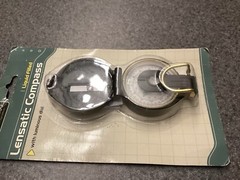 Ozark Trail Lensatic Compass, Black, Model 2223 Brand New Glow In Dark