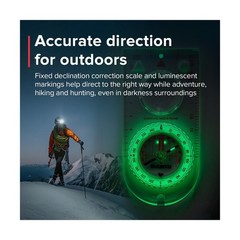SUUNTO A-30 Compass: Compact, hiking compass with luminous markings in low li…