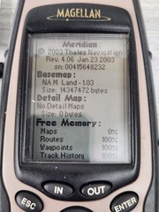 Magellan Meridian Gold Handheld GPS Receiver Hiking/Camping/Boating Battery Op