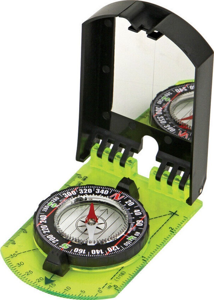 Explorer Folding Compass With Sighting/Signaling Mirror Ruler – RO347