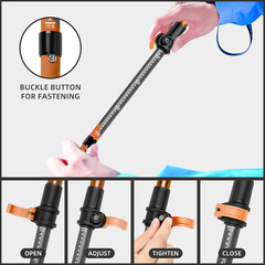Trekking Poles, Collapsible Hiking Poles,Lightweight and Compact Walking Sticks