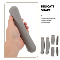 1 Set Reusable Rubber Crutch Hand Grips and Armpit Pads for Home Use Grey