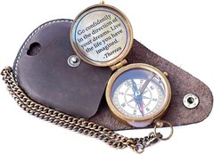 Brunton Compass for Geologist measuring Compass, instrument handmade black cover