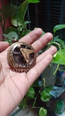 Brass Sundial Compass Vintage Pocket Style Nautical Antique Gift