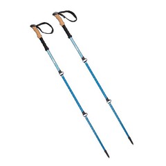 Lightweight Carbon Fiber Adjustable Quick Lock Trekking Poles with Cork Grip