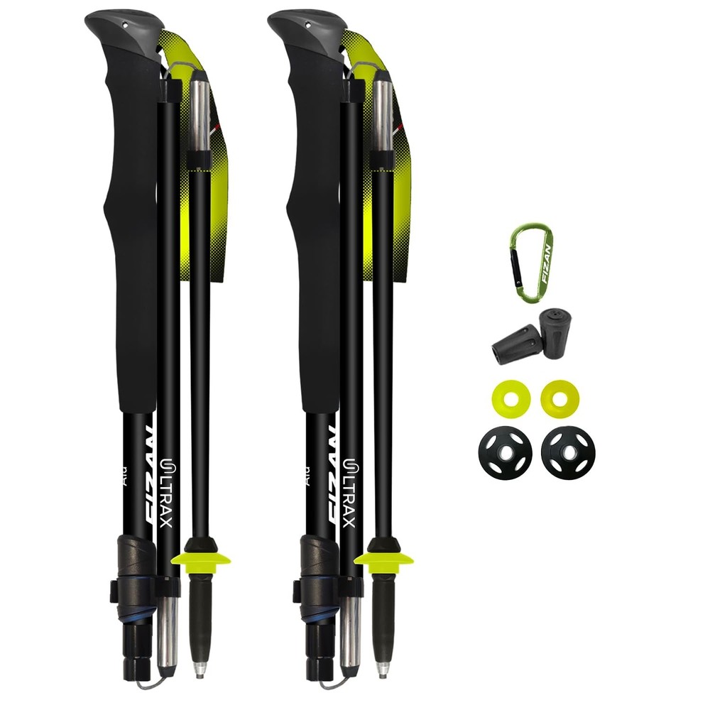 Ultrax Aluminum Trekking Poles – Ultralight 9.2 oz, Backpacking, Bikepacking,…