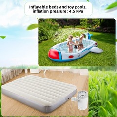 LED Portable Inflator for Balloons Air Mattress Toys USB Rechargeable 4.5KPA