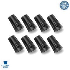 8 Pcs Universal Anti-Slip Trekking Pole Tips for Hiking & Walking Sticks