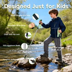 Collapsible Trekking Poles,2 Pack 7075 Aluminum Foldable Lightweight Professi…