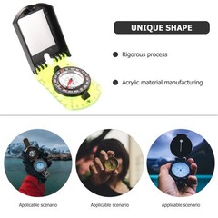 Multi-color Outdoor Pocket Compass Hiking Survival Sighting Map for