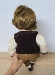 Artist doll porcelain doll 36 cm sitting collector rarity Vintage