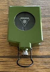 Konus 4075 Konustar-11 Metal Compass, Liquid Filled w/ Clinometer, Green Italian