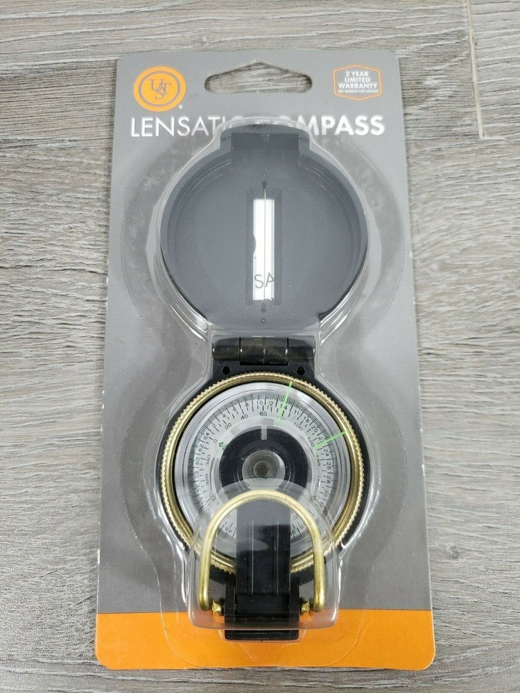 Ultimate Survival Technologies Lensatic Compass Black Glow-in-the-Dark