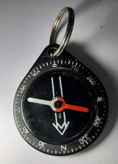 Vintage Silva Lightweight Pocket Compass Portable Keychain Model 9 Type 9 Sweden