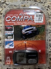 Wayfinder Z250 Digital All Terrain Vehicle Compass w/ Suction Cup Mount Sealed