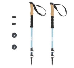 Ozark Trail Carbon Fiber Adjustable Lock Trekking Poles with Cork Grip – 2 Pack