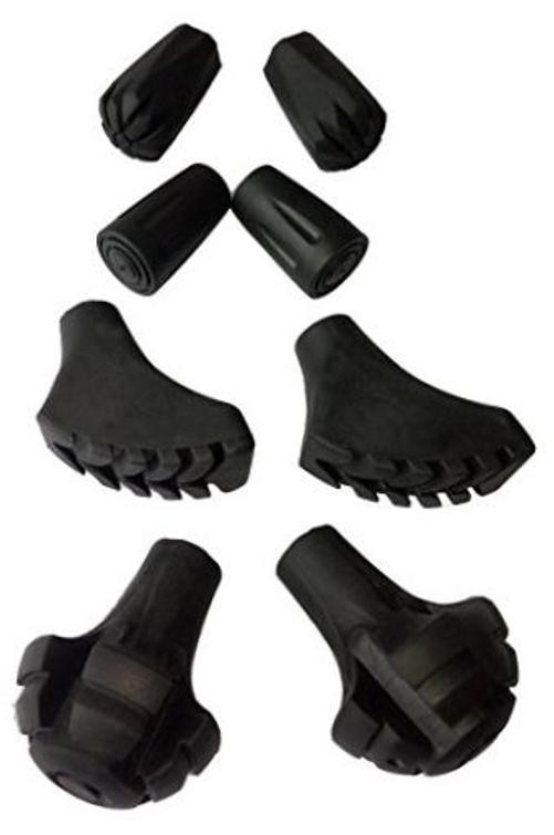A ALAFEN Replacement Rubber Tips Set for Trekking Pole Walking Hiking A-Mix