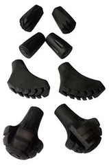 A ALAFEN Replacement Rubber Tips Set for Trekking Pole Walking Hiking A-Mix