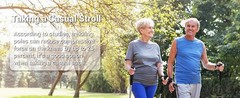 Nordic Walking Trekking Poles – 2 Sticks with Anti-Shock and Quick Lock System,