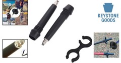 Rubber Trekking Pole Tips Set for All Terrains – 2 Pack