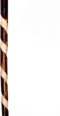Dark Brown Wood Walking Cane 55″ – Hand Strap & Rubber Tip