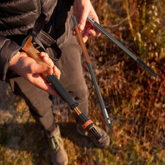 Trekking Poles, Collapsible Hiking Poles,Lightweight and Compact Walking Sticks