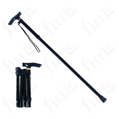 Adjustable Aluminium Foldable Walking Stick Anti-shock Height Adjustable 6Colors