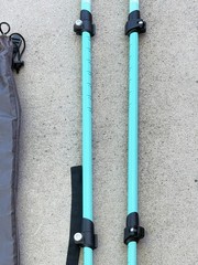 Set of Trail Buddy Trekking Poles 105-135CM Aqua Blue W/Bag – 11P
